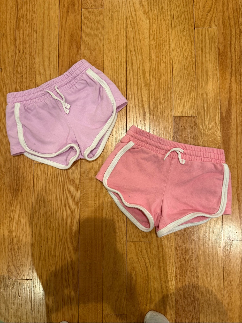 Girls' GAP Kids Pink & Lavender Cotton Athletic Shorts - Set of 2 Sz XS